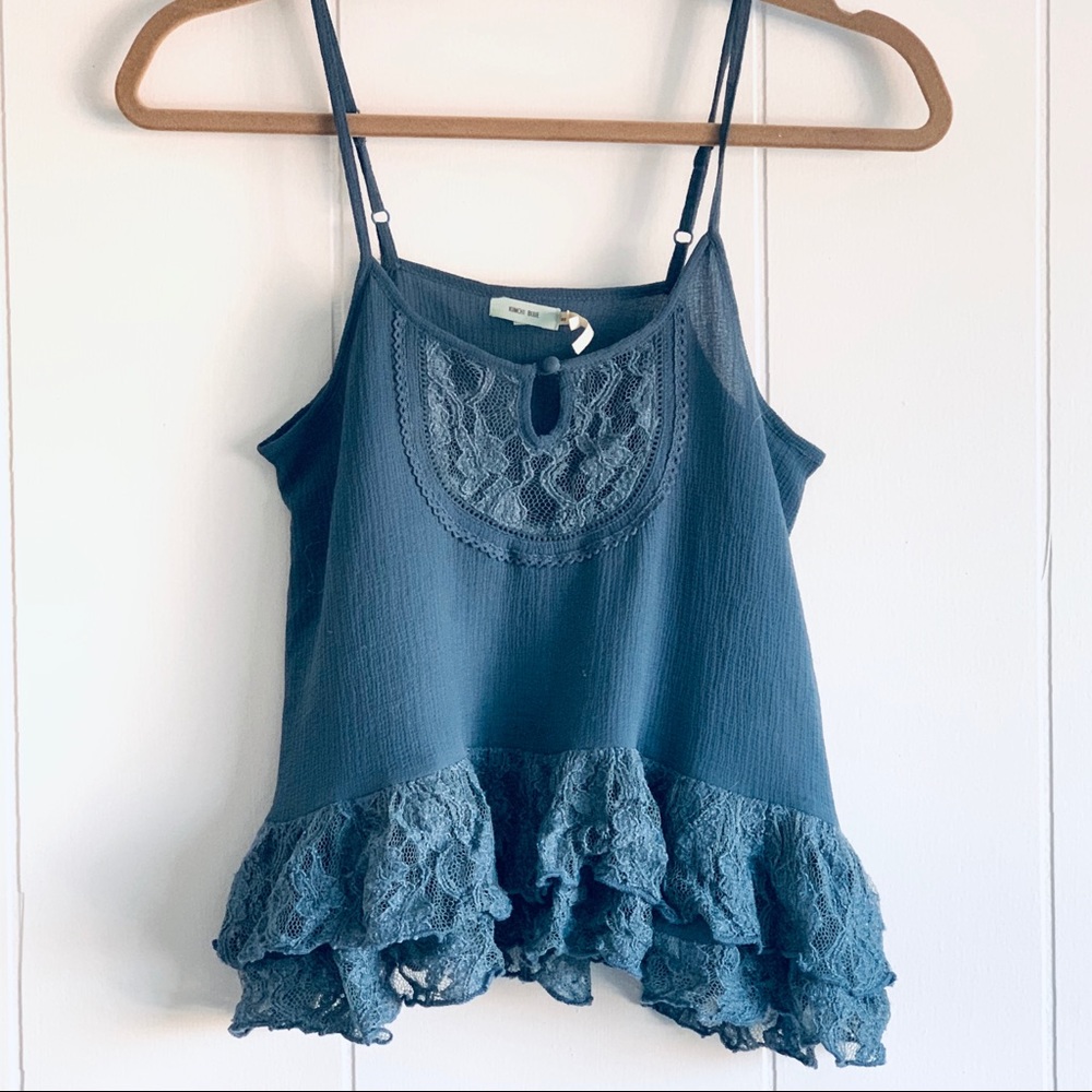 UO Kimchi Blue baby doll too w/ adjustable straps